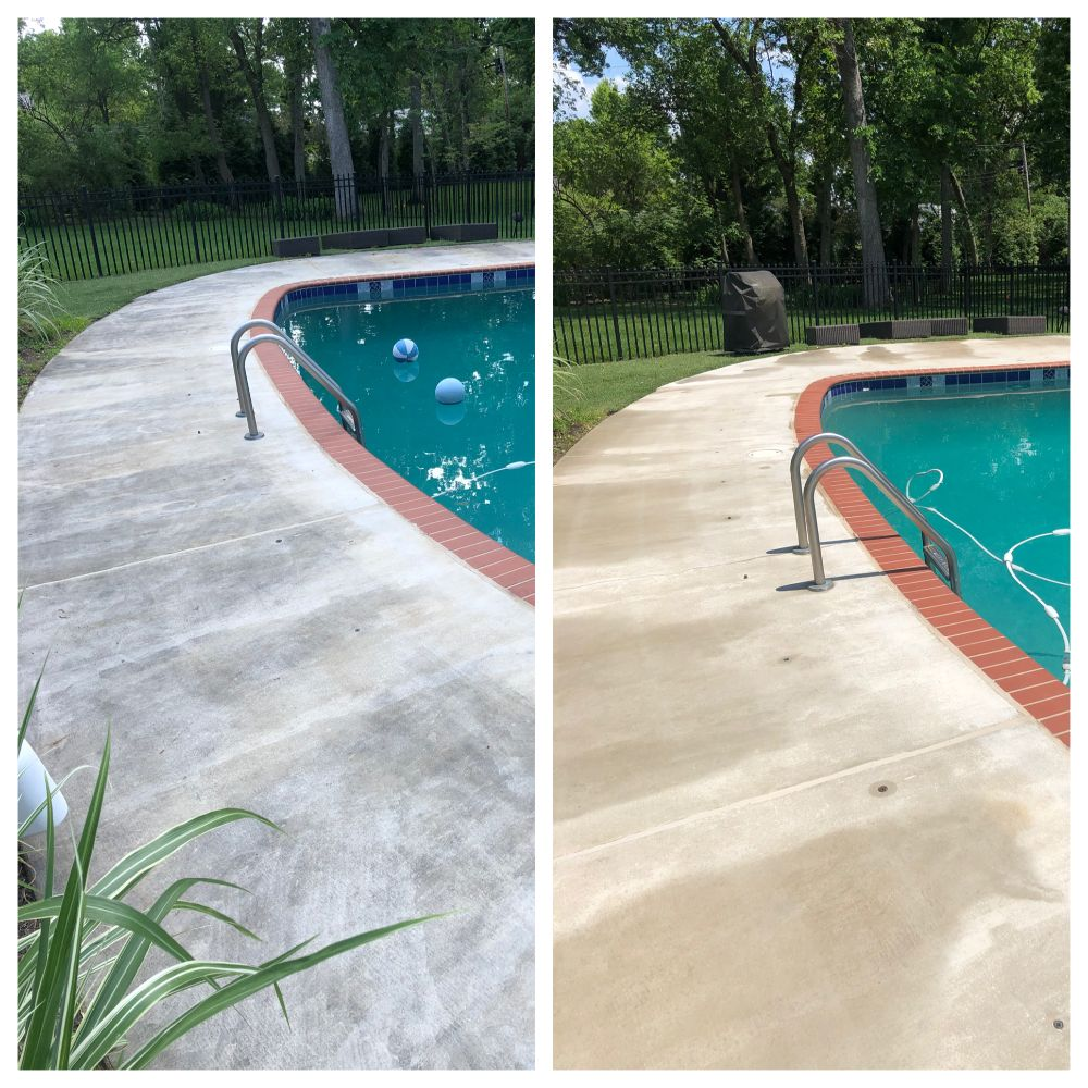 Pool Deck Cleaning